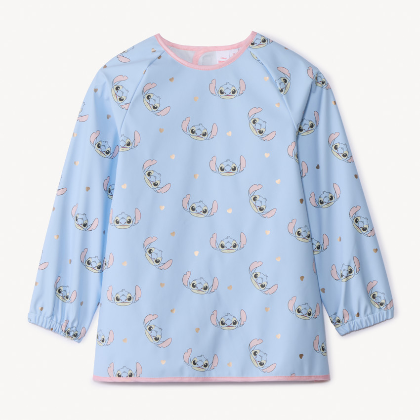 Tablier manches longues imprimé Stitch Disney pour fille 