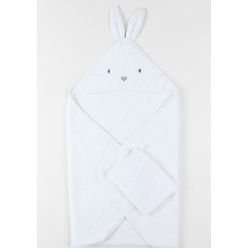 Cape de bain + gant de toilette B&M Snow 