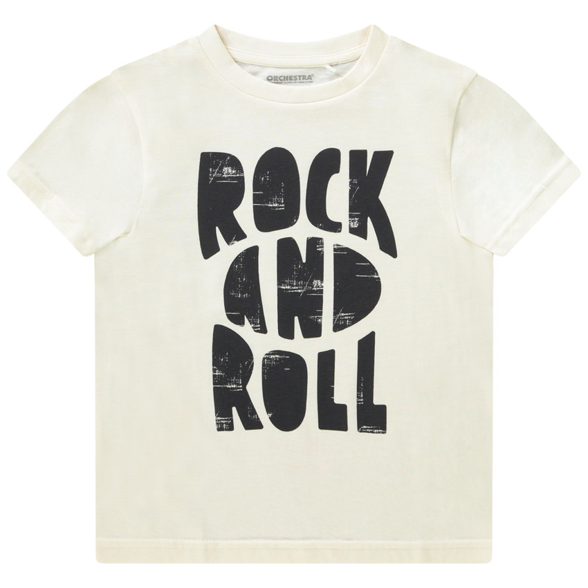 T-shirt korte mouwen met fantasieprint voor jongen 