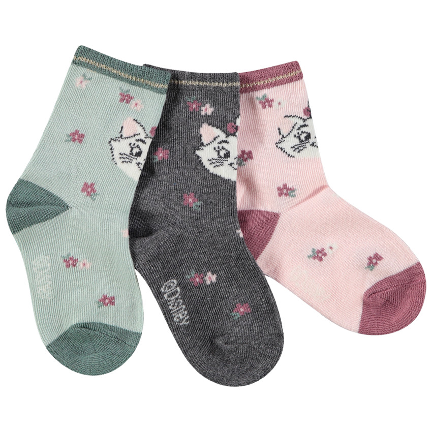Lot de 3 paires de chaussettes Marie Disney pour bébé fille 
