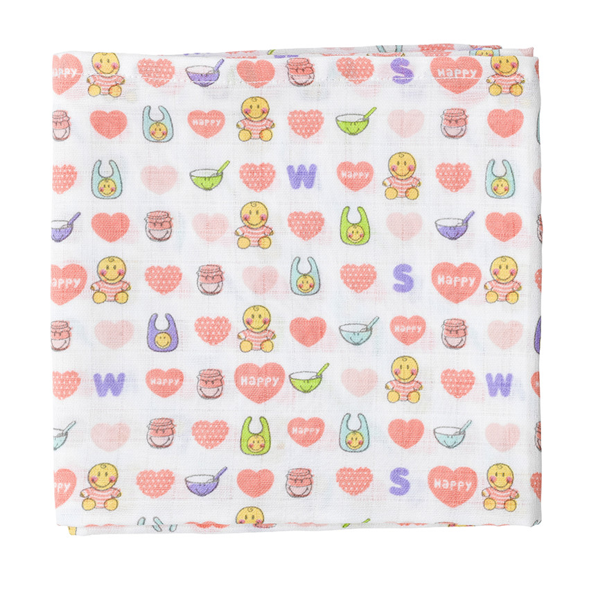 Set de 3 langes 70 x 70 cm Smiley Baby 