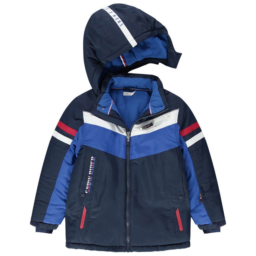 Junior - Blouson de ski imperméable à poches zippées et doublure micropolaire 