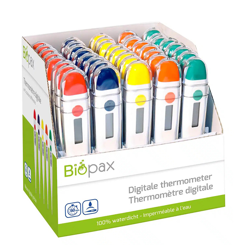 Thermomètre digital 60 sec Assortiment de couleurs 