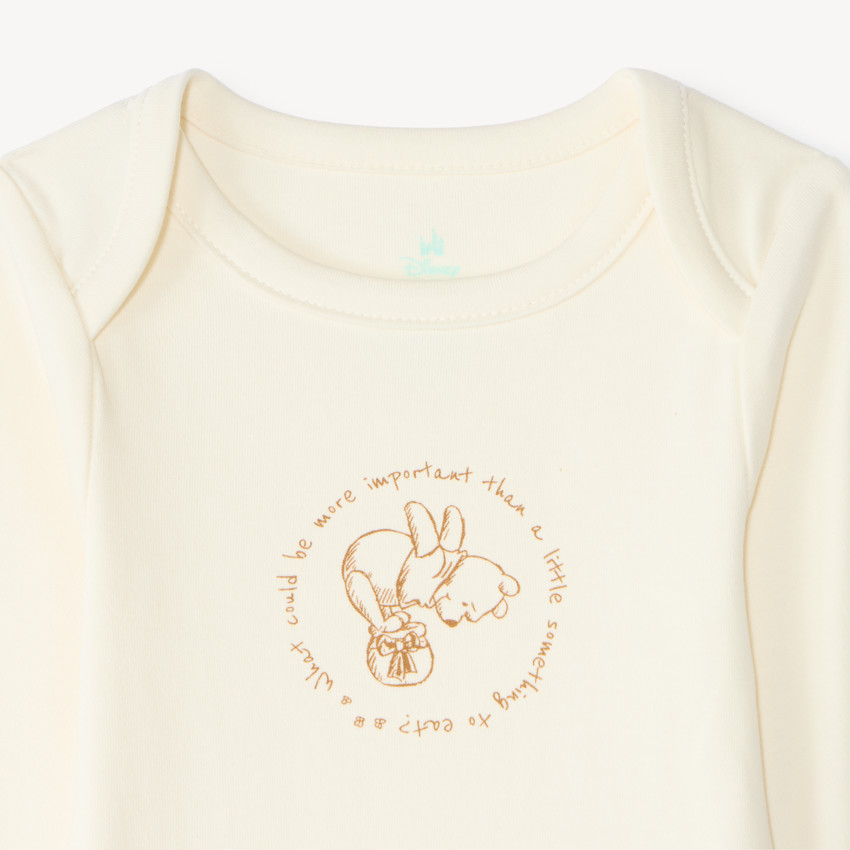 Lot de 3 bodies manches longues bébé Winnie l'Ourson  