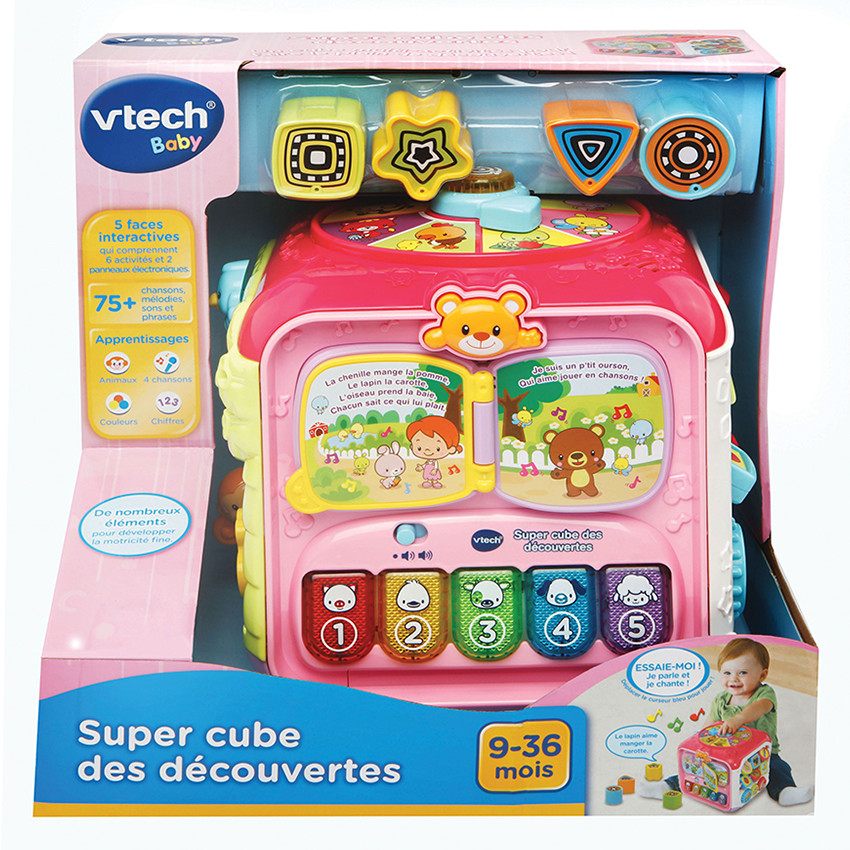 Super cube des découvertes rose 