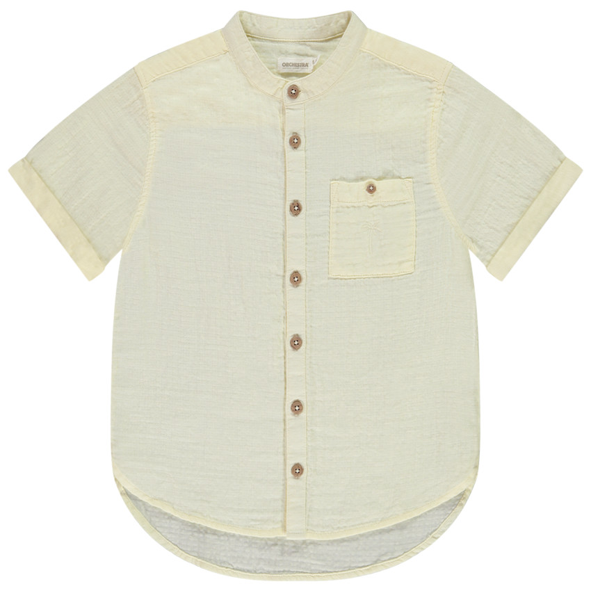 Korte mouwen effen tetra hemd voor jongen 