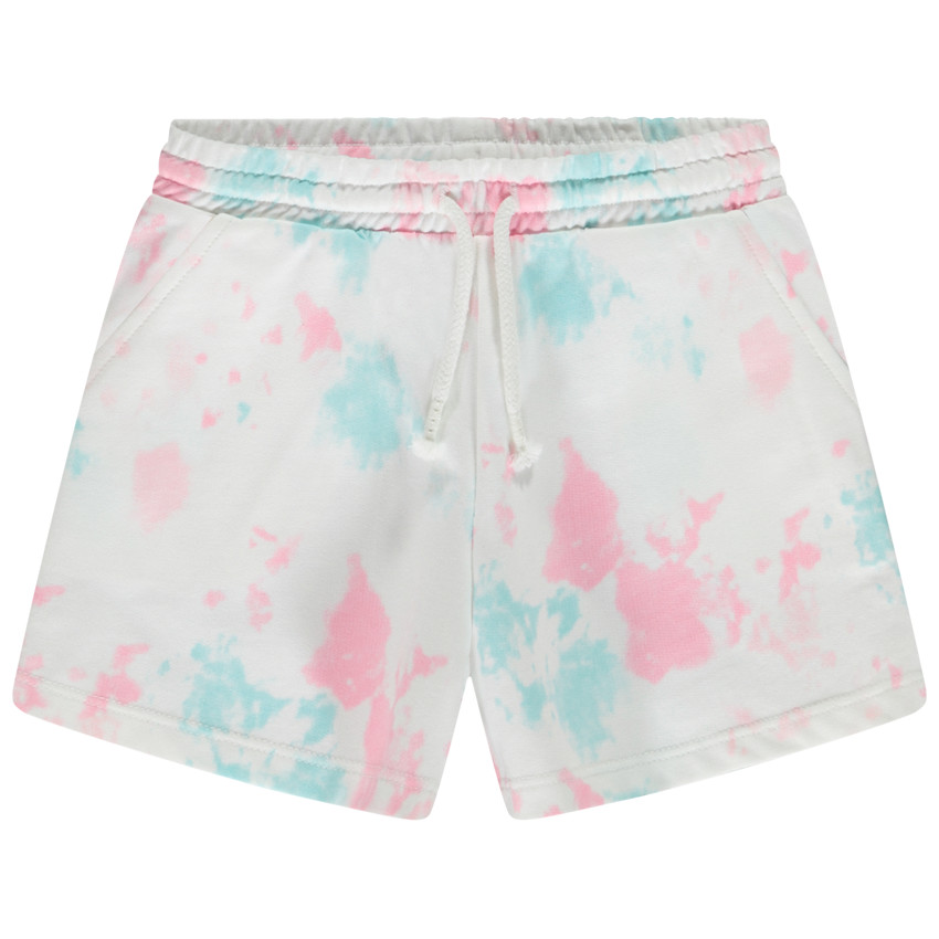 Short en molleton effet tie & dye pour fille 