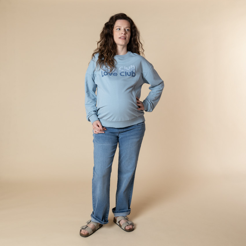 Sweat de grossesse et d'allaitement puff printé 