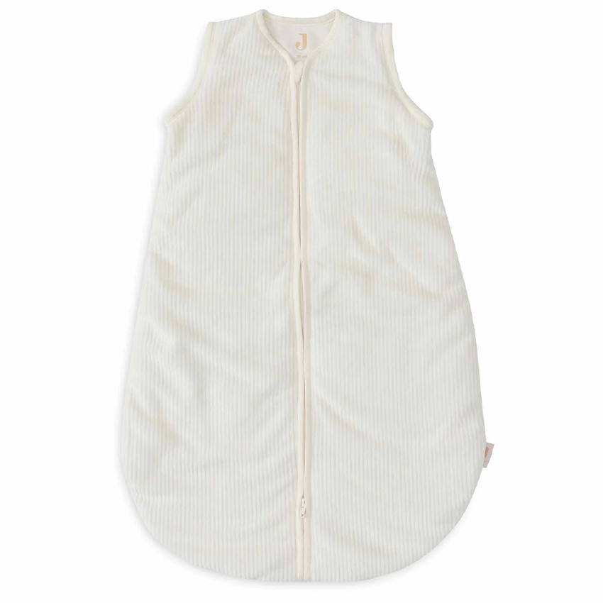 Slaapzak met afritsbare mouwen 70cm 4 seizoenen Rib Ivory 