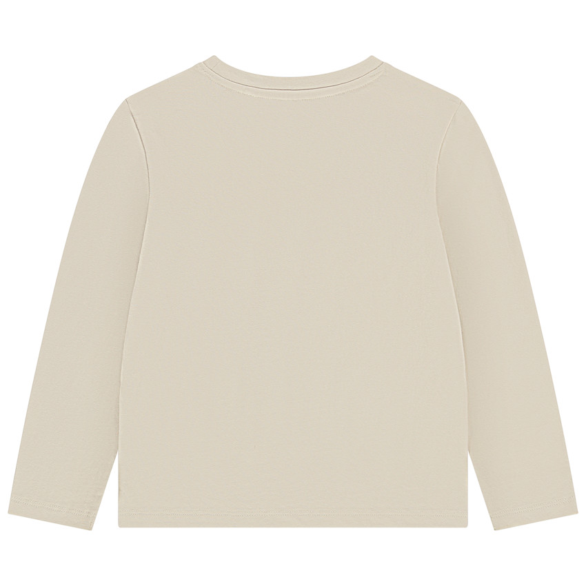 T-shirt manches longues motif fantaisie en relief pour garçon 