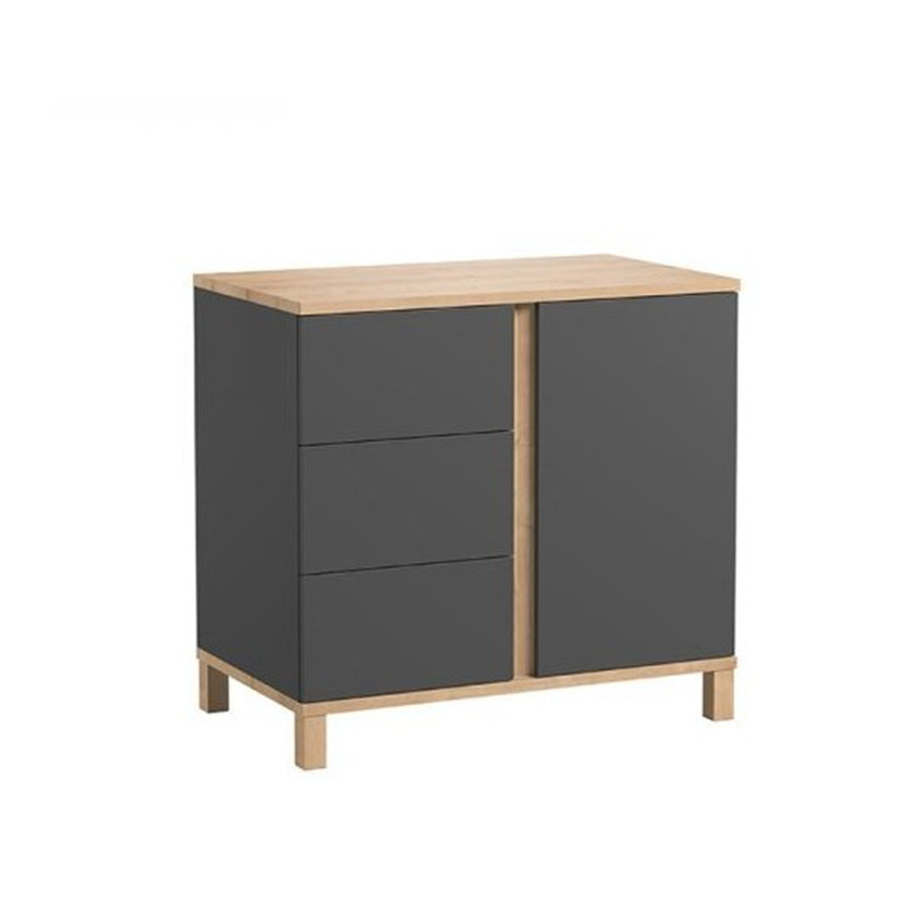 Commode Altitude - Graphite / Bois 