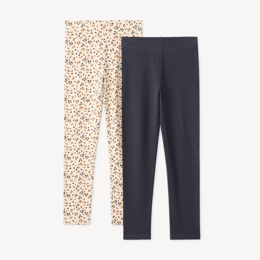 Lot de 2 caleçons uni et imprimé fille 
