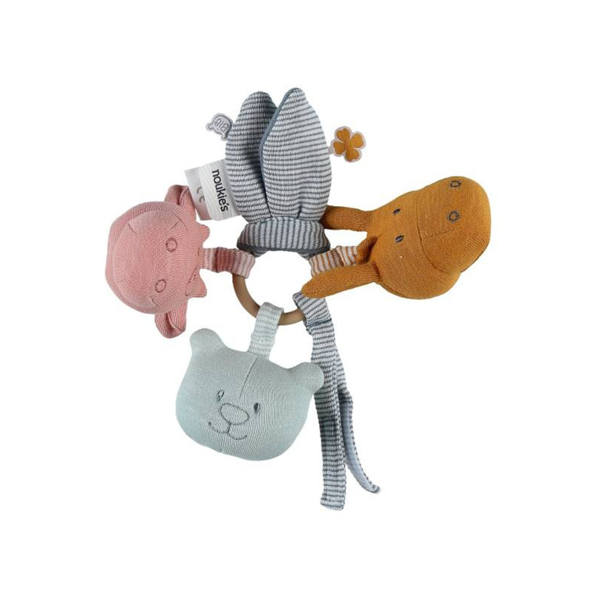 Activiteitenhanger knuffels van katoen - Veelkleurig 