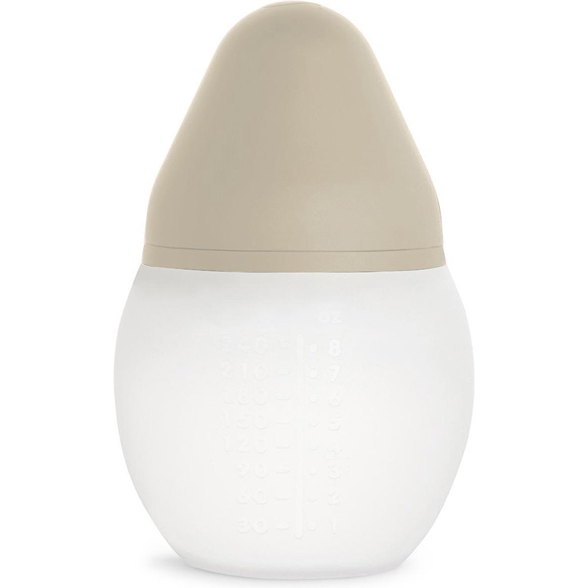 Biberon silicone 150 ml tétine débit lent Sand 