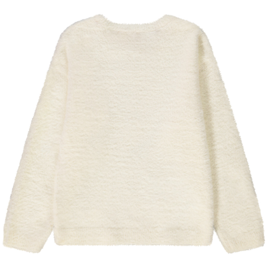 Pull avec fleurs en sequins magiques pour fille 