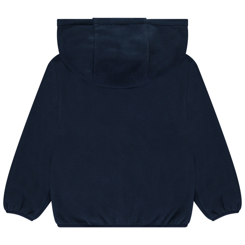 Vest van microfleece met kap voor jongen 