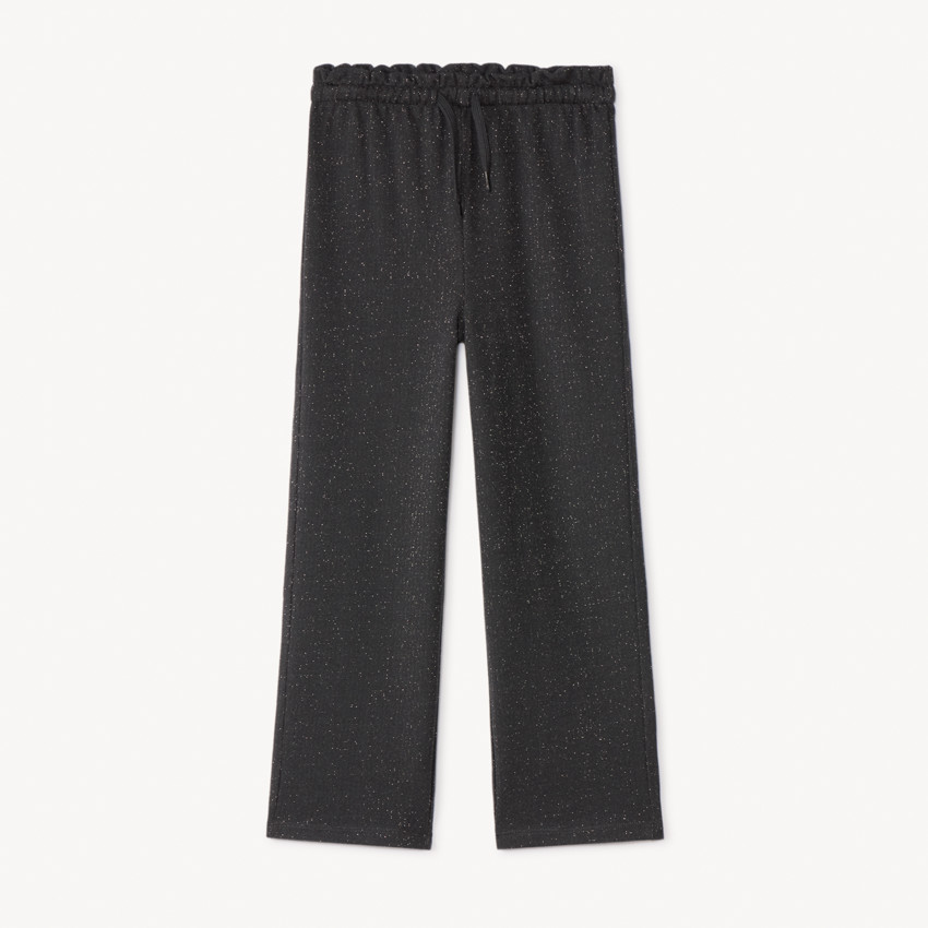 Jogging droit en molleton scintillant pour fille 
