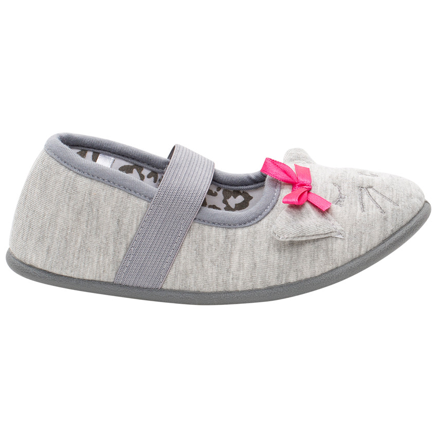 Pantoffels babies in jersey met borduursels 