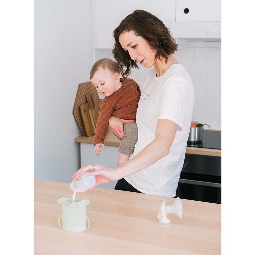 Set van 2 Herbruikbaar Bewaarzakken Yummy Bag 230ML Denim 