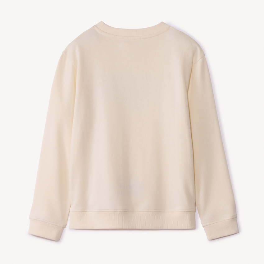 Sweatshirt in fleece met print voor jongens 