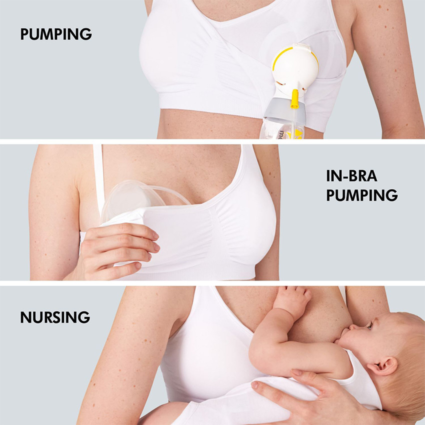 DIVERS SOIN MAMAN SOUTIEN-GORGE D'ALLAITEMENT 3EN1 - BLANC - M 