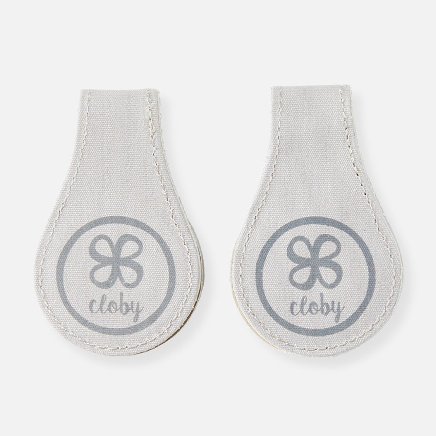 Clips magnetisch leder & canvas Beige 