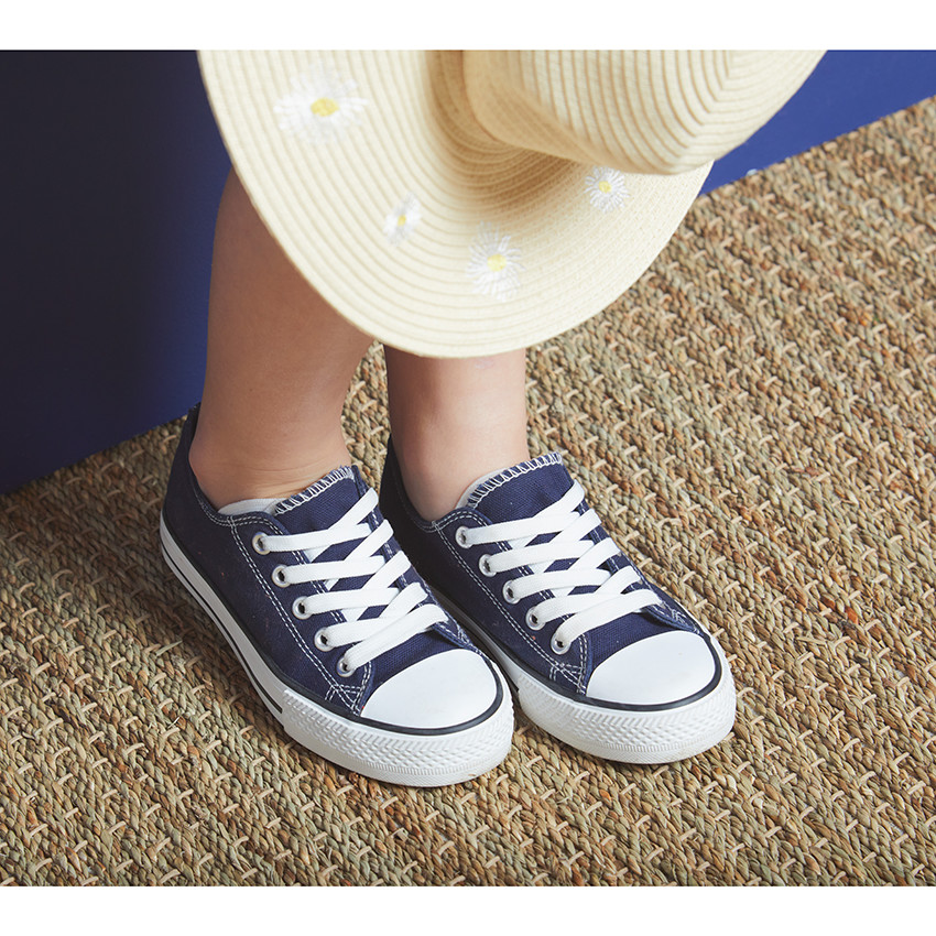 Lage sneakers van stof voor meisjes 