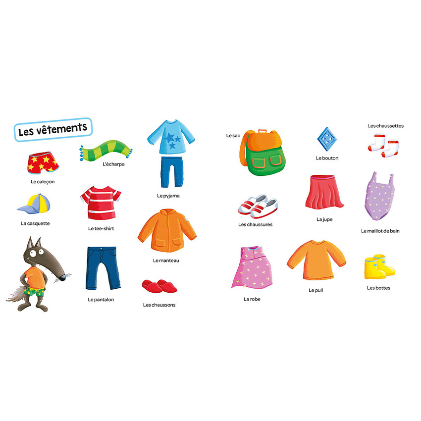 Imagier "P'tit Loup - Mes 200 premiers mots" 