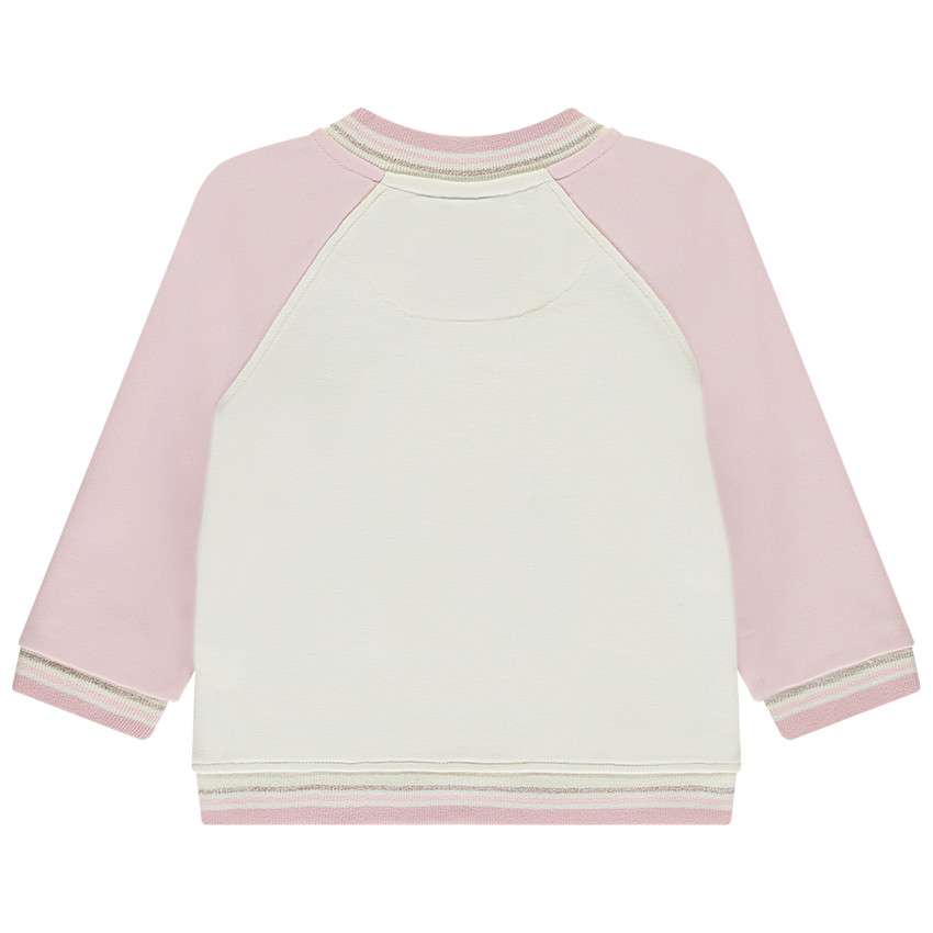 Veste teddy en molleton effet color bock pour bébé fille 