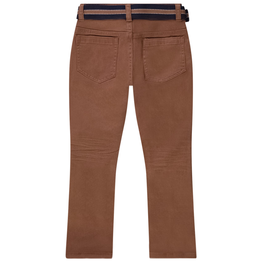 Pantalon en twill avec ceinture pour garçon 