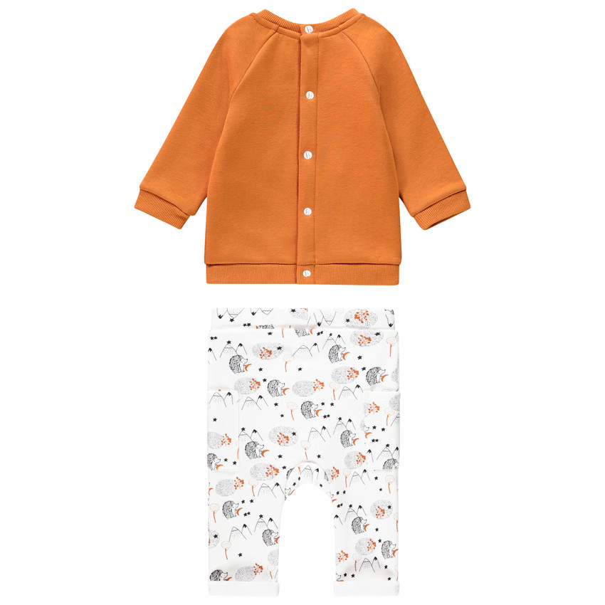 Ensemble en molleton imprimé hérissons pour bébé garçon 
