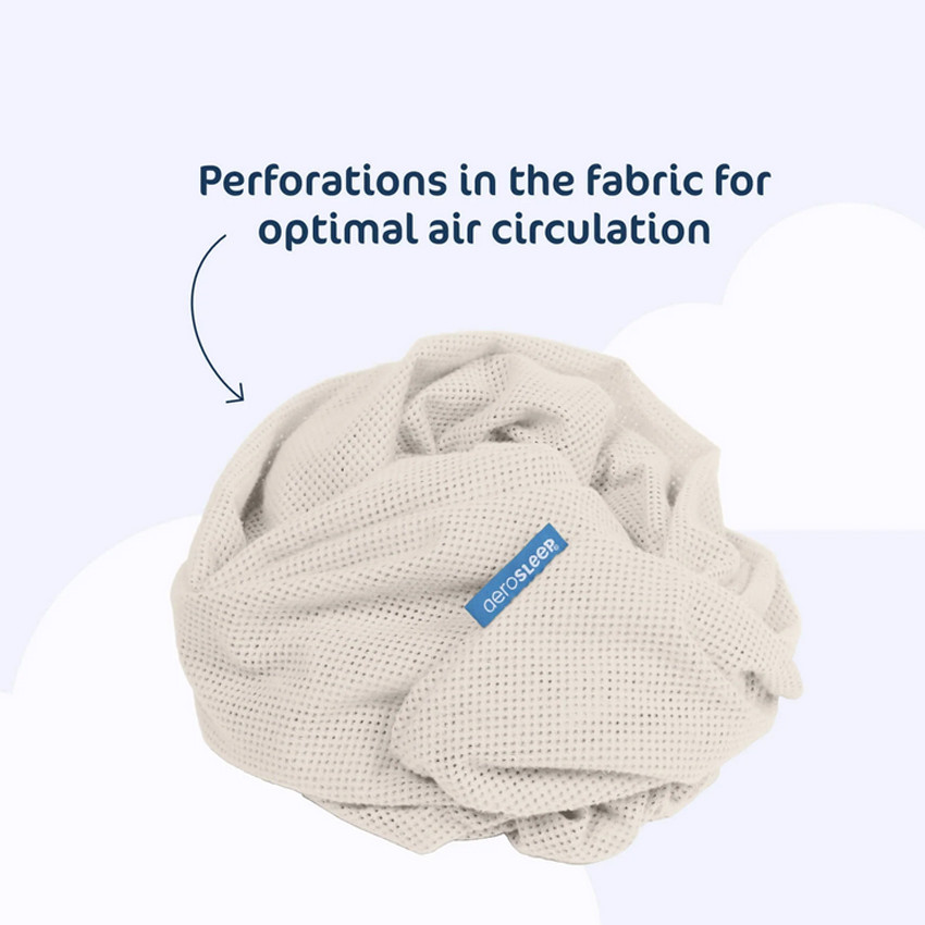 Draps housse 3D Sleep Safe 60x120cm Almond 