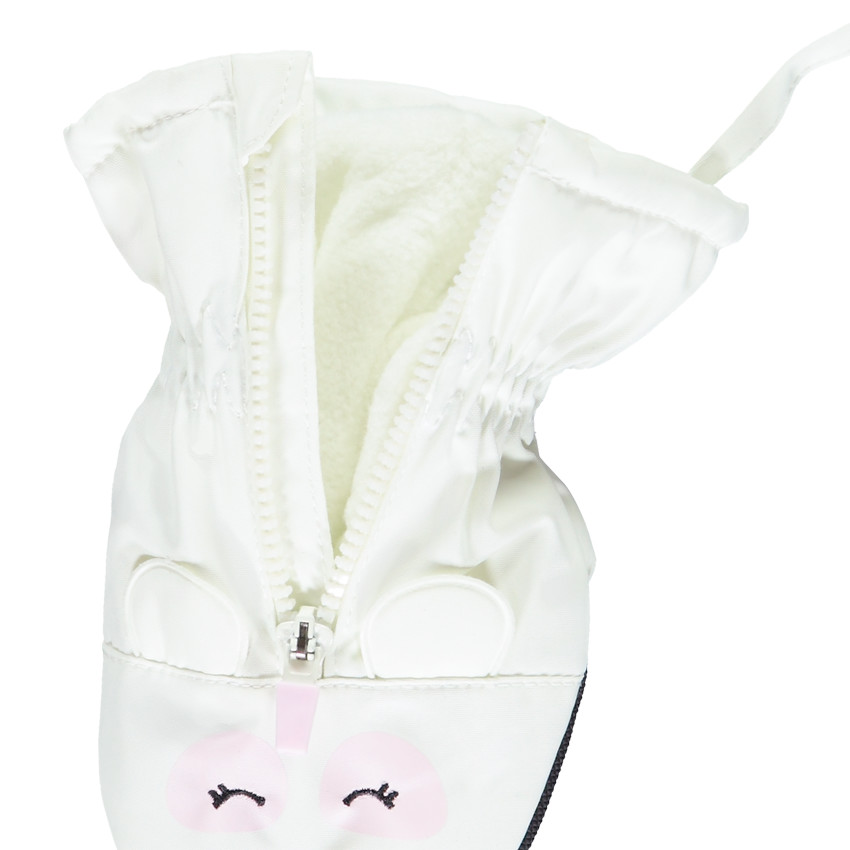 Wanten voor meisjes met muisjes, verbonden en met rits 