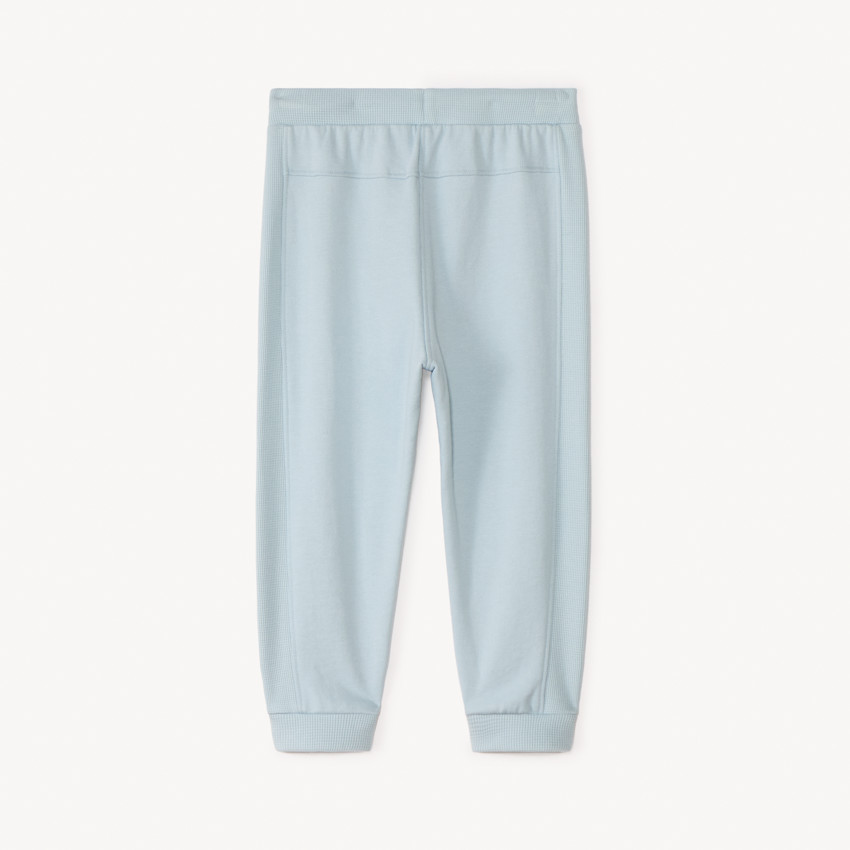 Jogging van unicolor fleece en honingraat voor babyjongens 