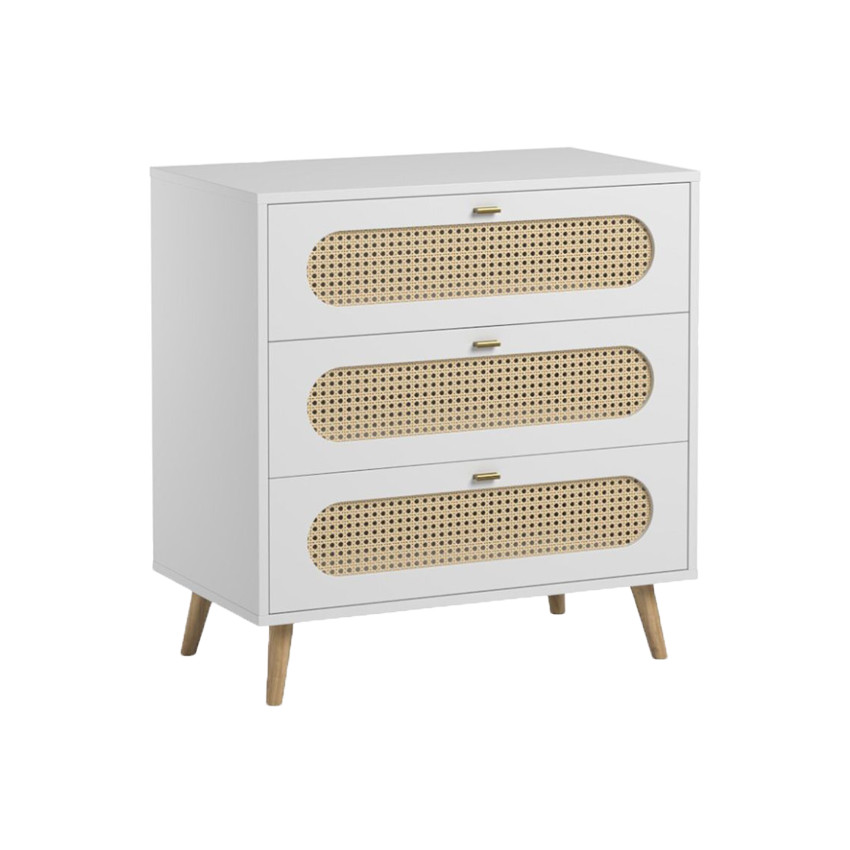 Commode Canne - Blanc 