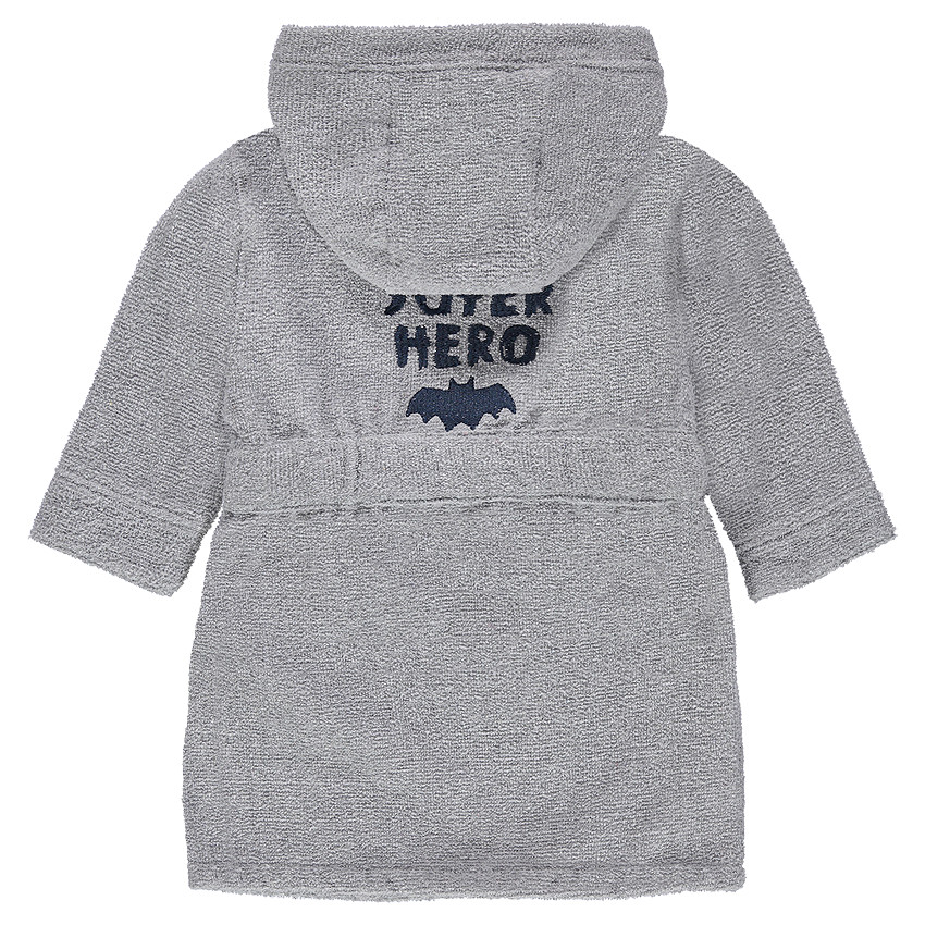 Peignoir en éponge avec masque Warner Batman en jersey amovible 