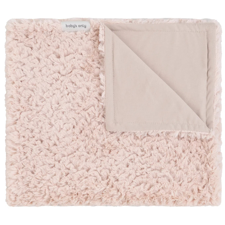 Couverture lit bébé Snow - Vieux rose 100x135 cm 