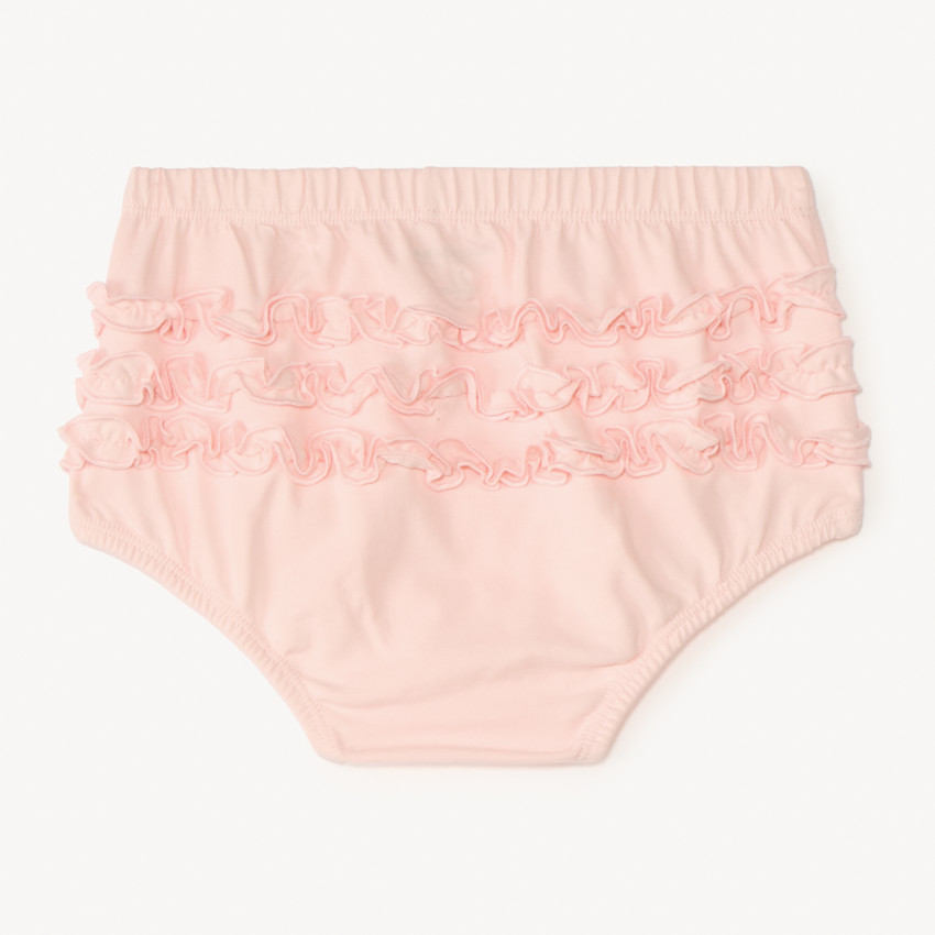 Lot de 3 culottes cache-couche volantées pour bébé fille 