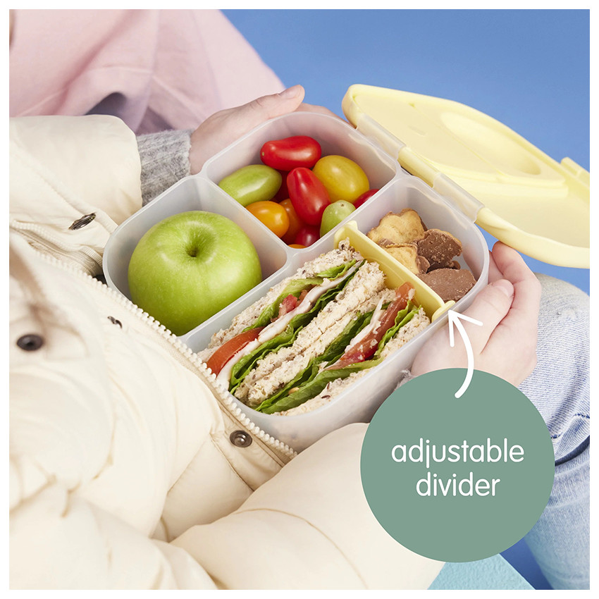 Lunchbox 2L plusieurs compartiments Twist Lemon 