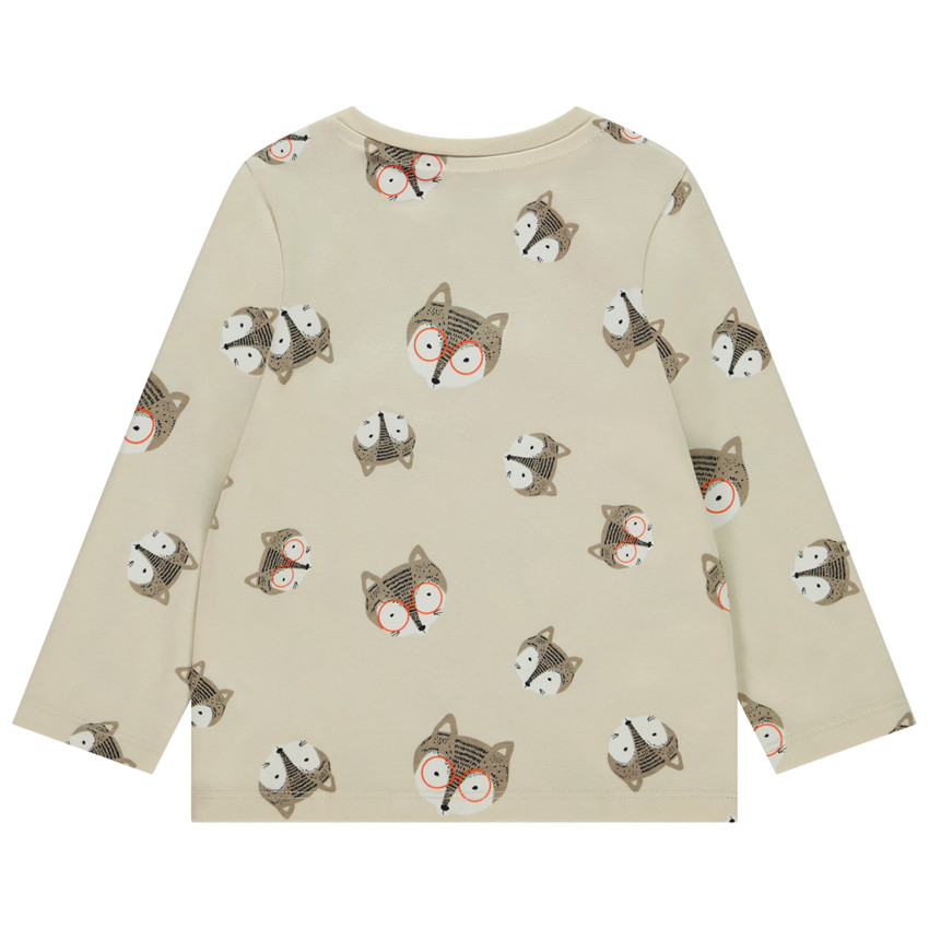 T-shirt manches longues imprimé animaux pour bébé garçon 