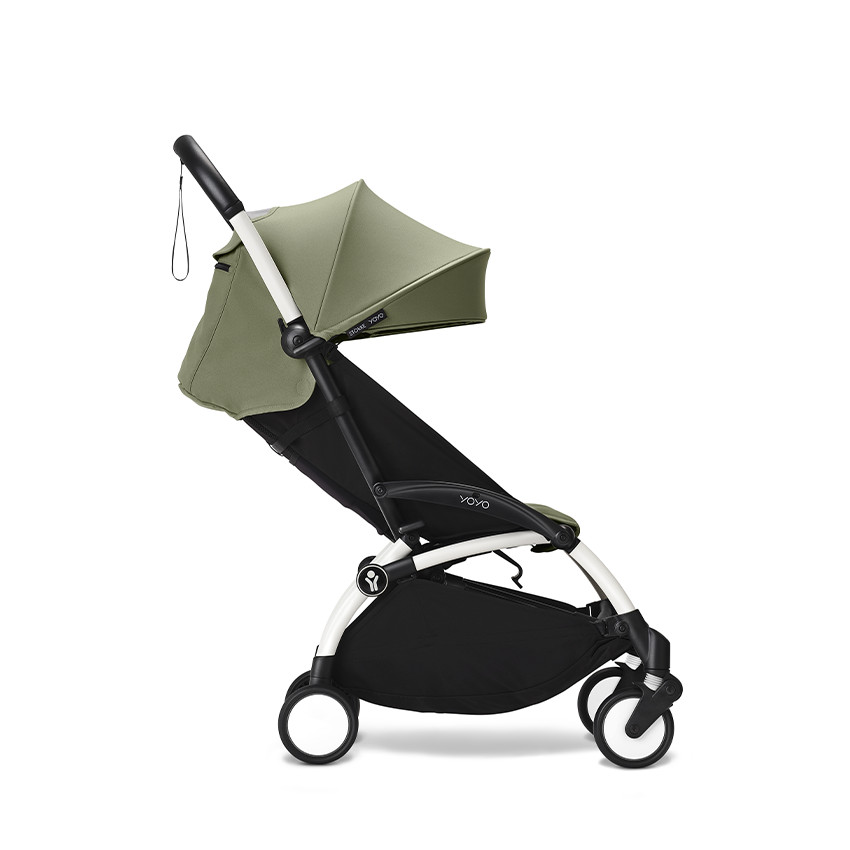 Kinderwagen Stokke® YOYO³ vanaf 6 maanden - Frame wit/Olive 