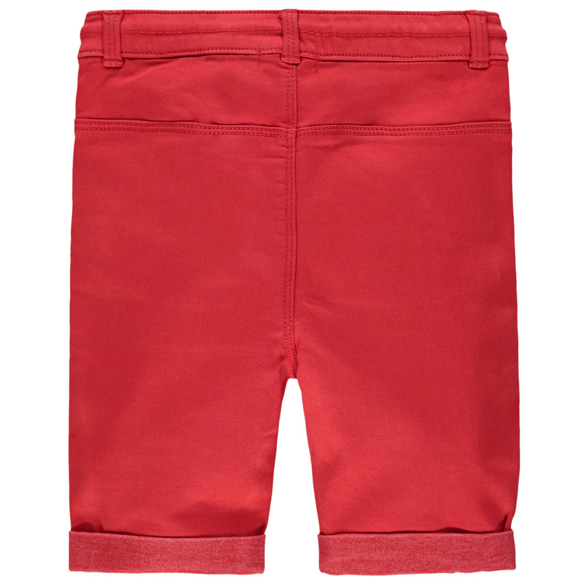 Bermuda van stof met koorden 