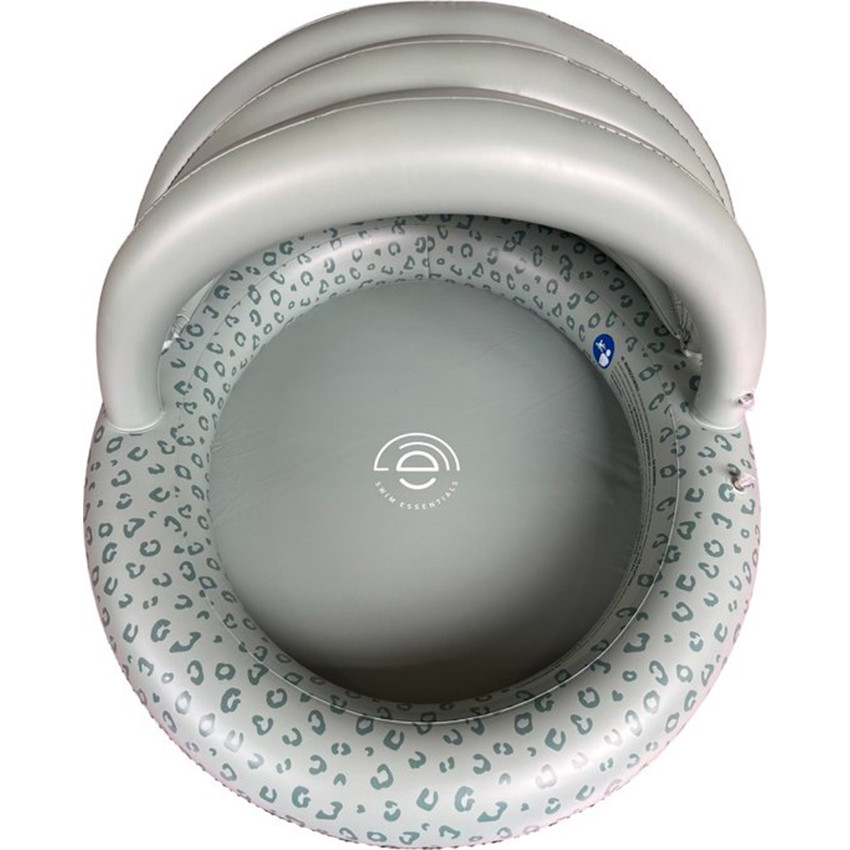 Zwembad opblaasbaar met Zonnescherm Panterprint Groen Ø 100 cm 