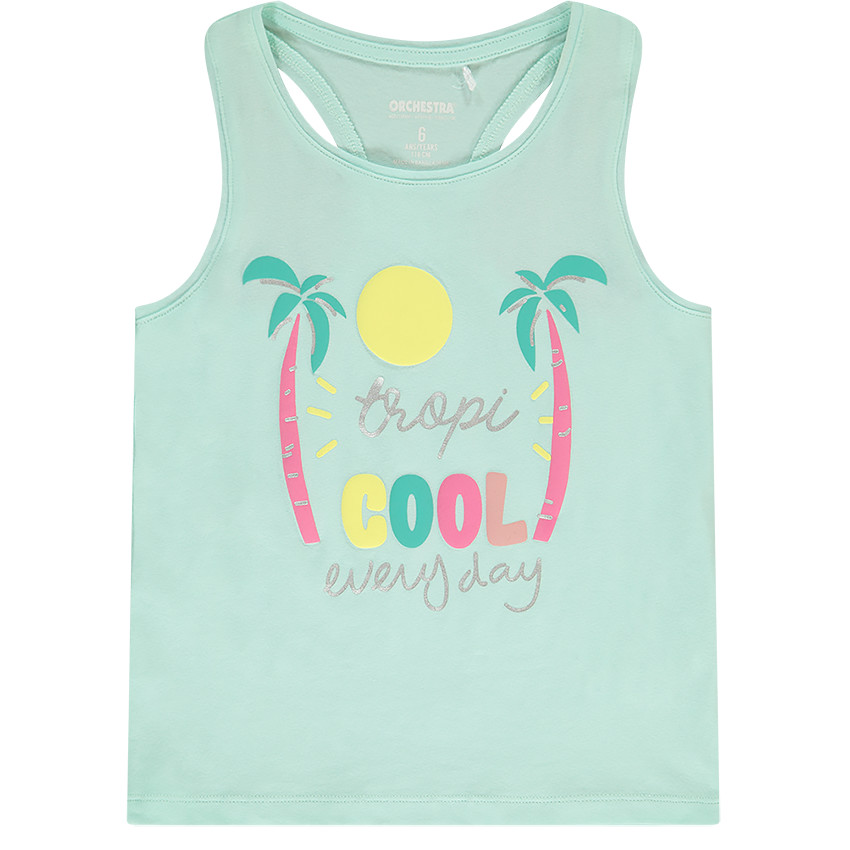 Jersey topje met fantasieprint voor meisjes 