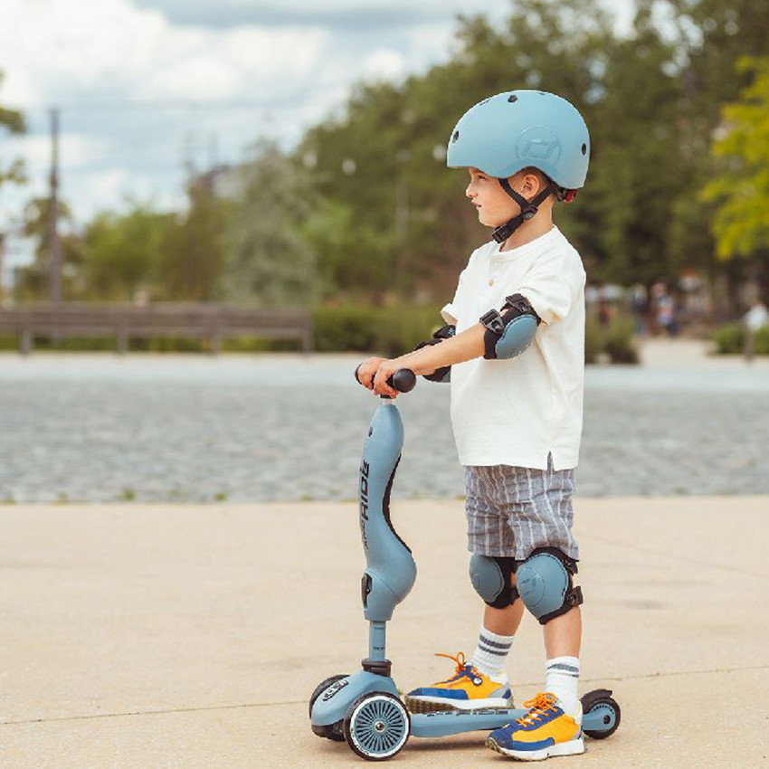 Ensemble protection genoux et coudes S Scoot and Ride Steel 