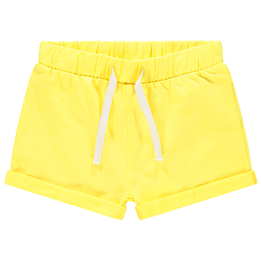 Short en molleton uni pour bébé fille 