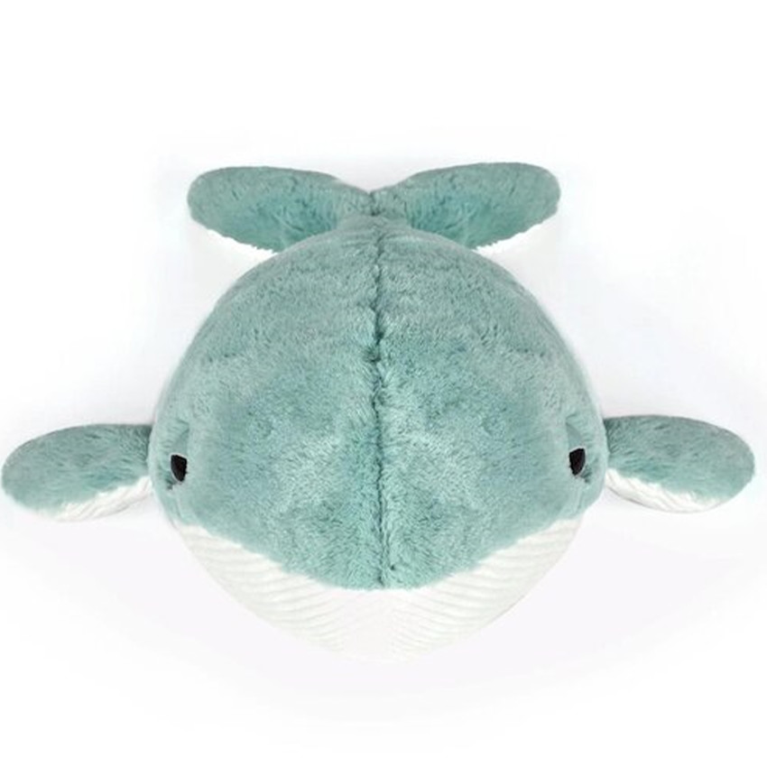 Peluche Baleine ultra douce - Bleu/blanc 52 cm 