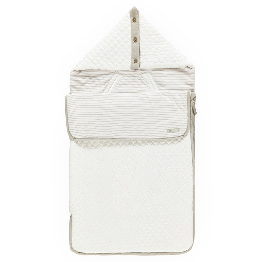 Nid d'ange en velours et coton bio - Little Natural Collection 