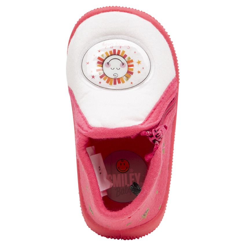 Chaussons forme bottillons avec étoiles et Smiley Baby printés 
