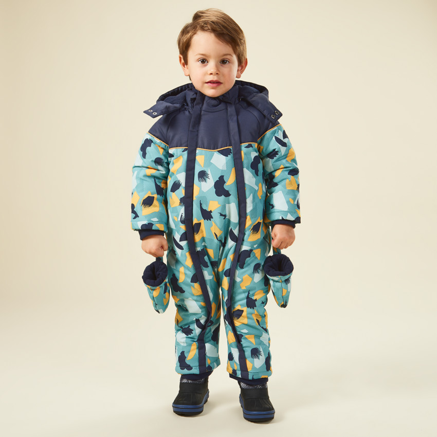 Combi-pilote de ski imprimé graphique pour bébé garçon 